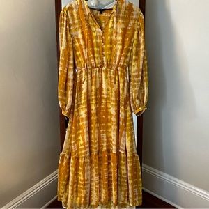 Who What Wear - Yellow Tie Dye - Chiffon - Maxi